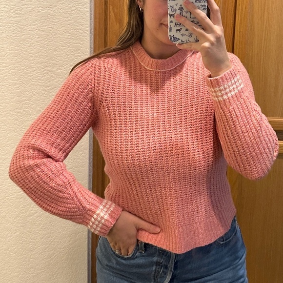 Rag & Bone Cheryl Crew in Pink Multi size S - Picture 11 of 12